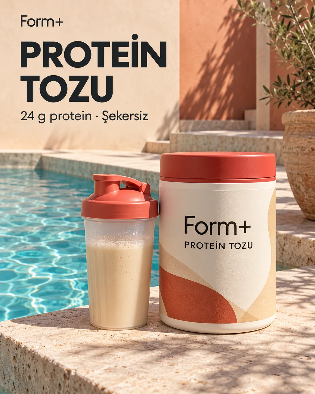 Form+ protein tozu reklam görseli