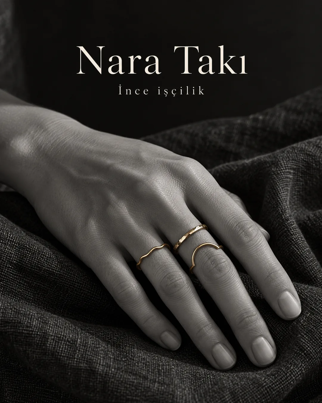Nara Takı yüzük reklam görseli
